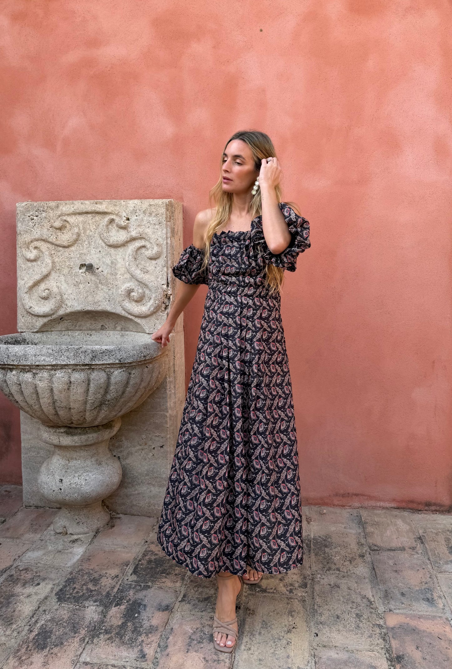 Vestido Tablas negro