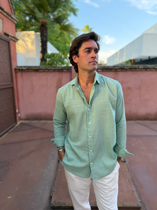 Camisa lisa verde
