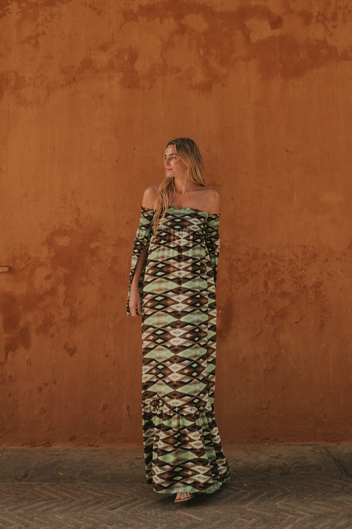 Vestido Venecia rombos