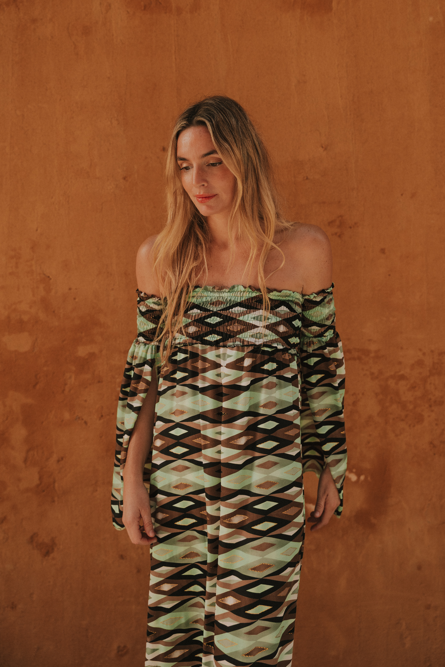 Vestido Venecia rombos