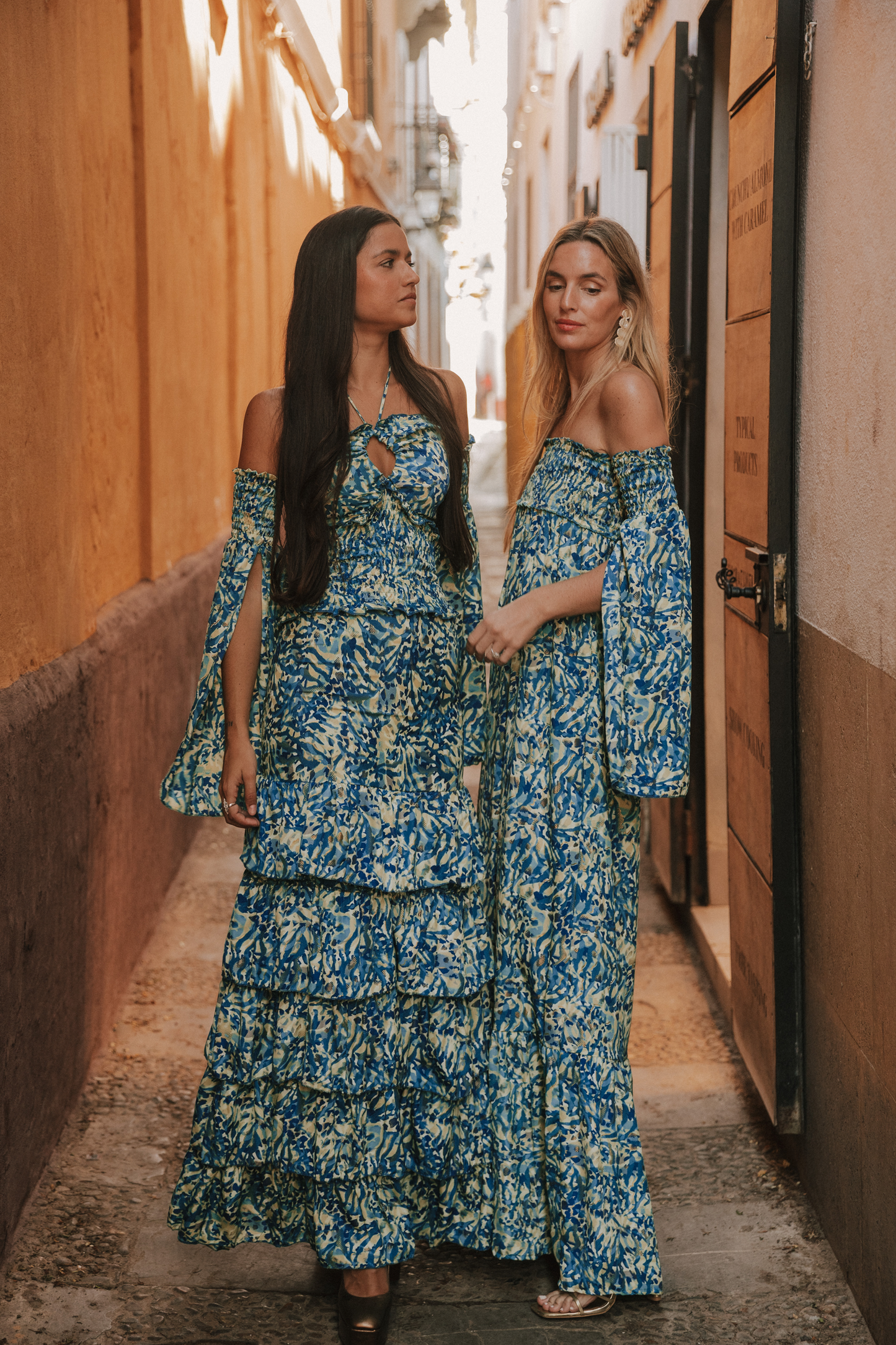 Conjunto Génova print turquesa