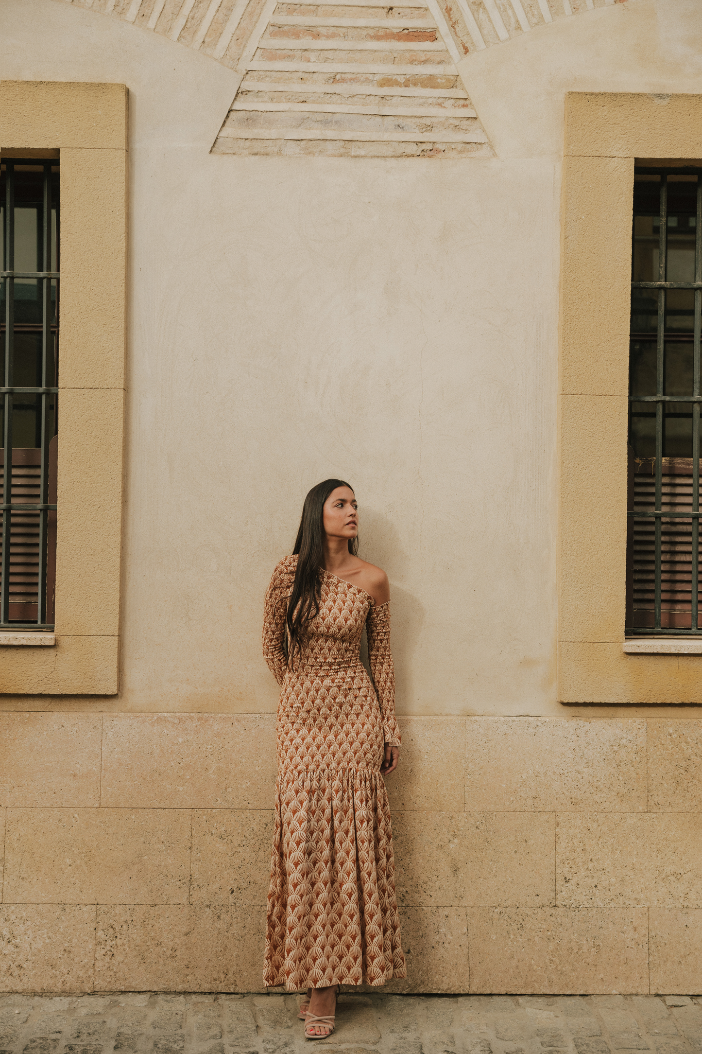 Vestido Catania teja