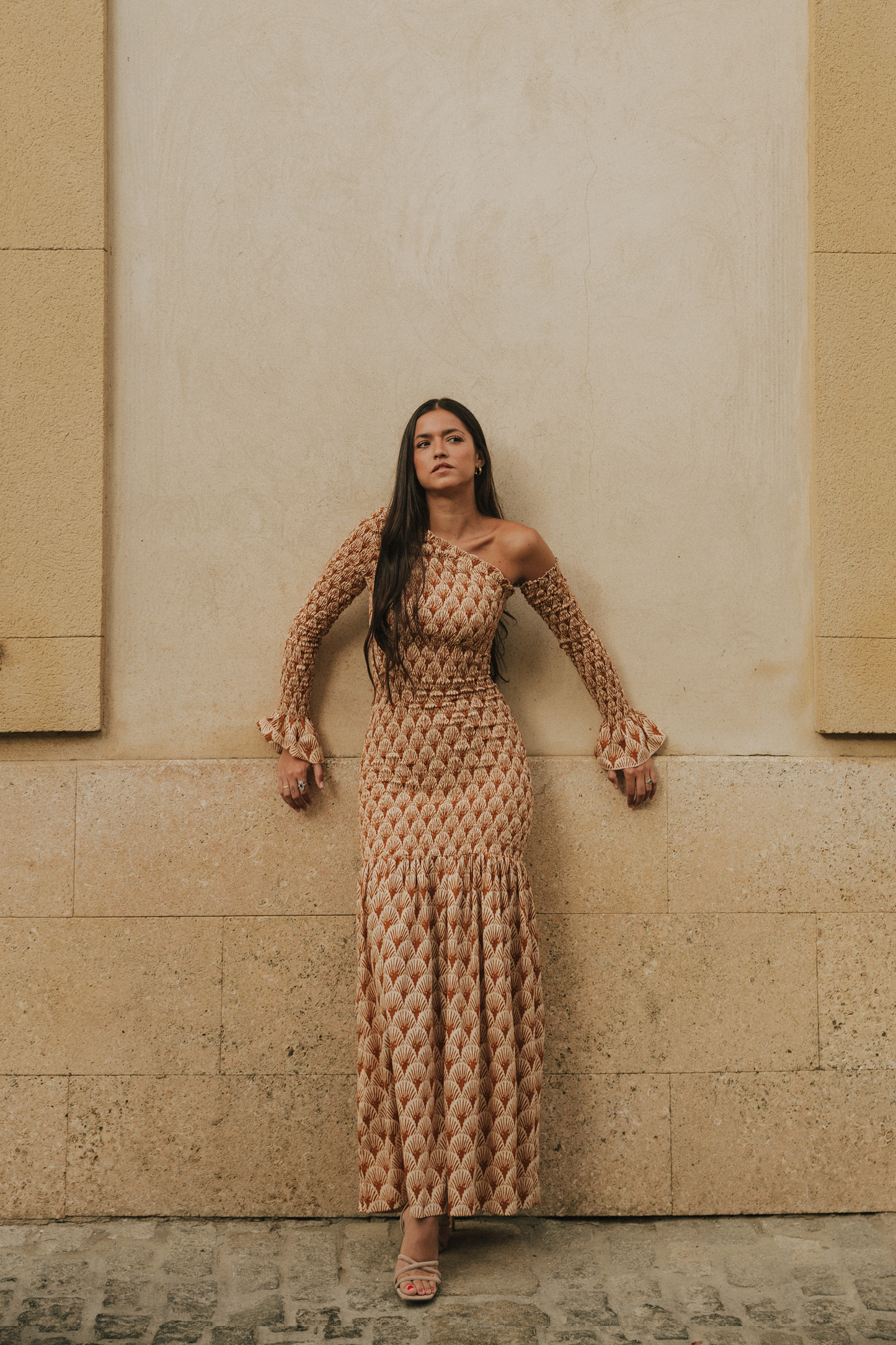 Vestido Catania teja