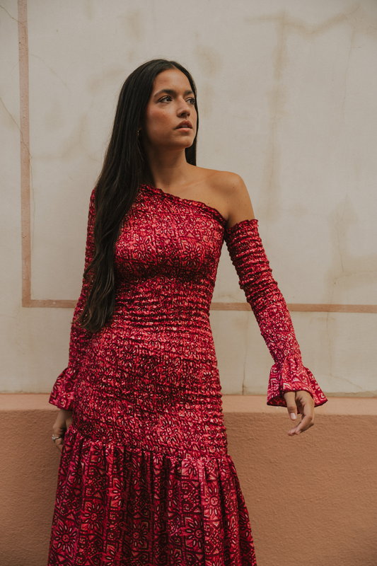 Vestido Catania frambuesa