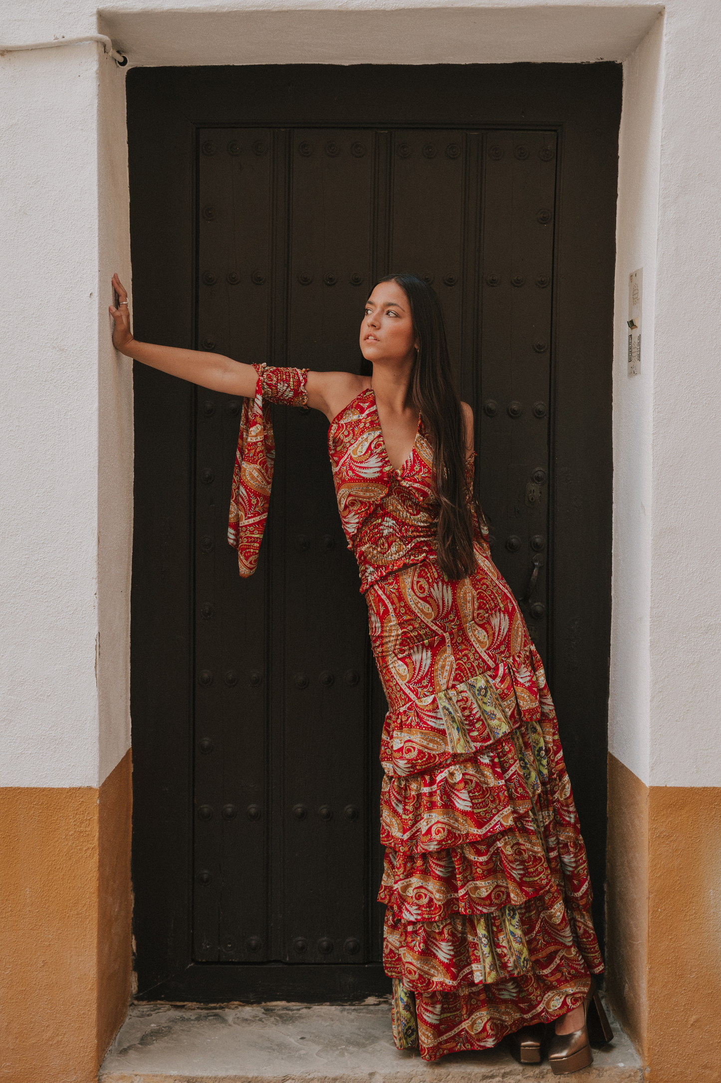 Conjunto Génova cashmere burdeos