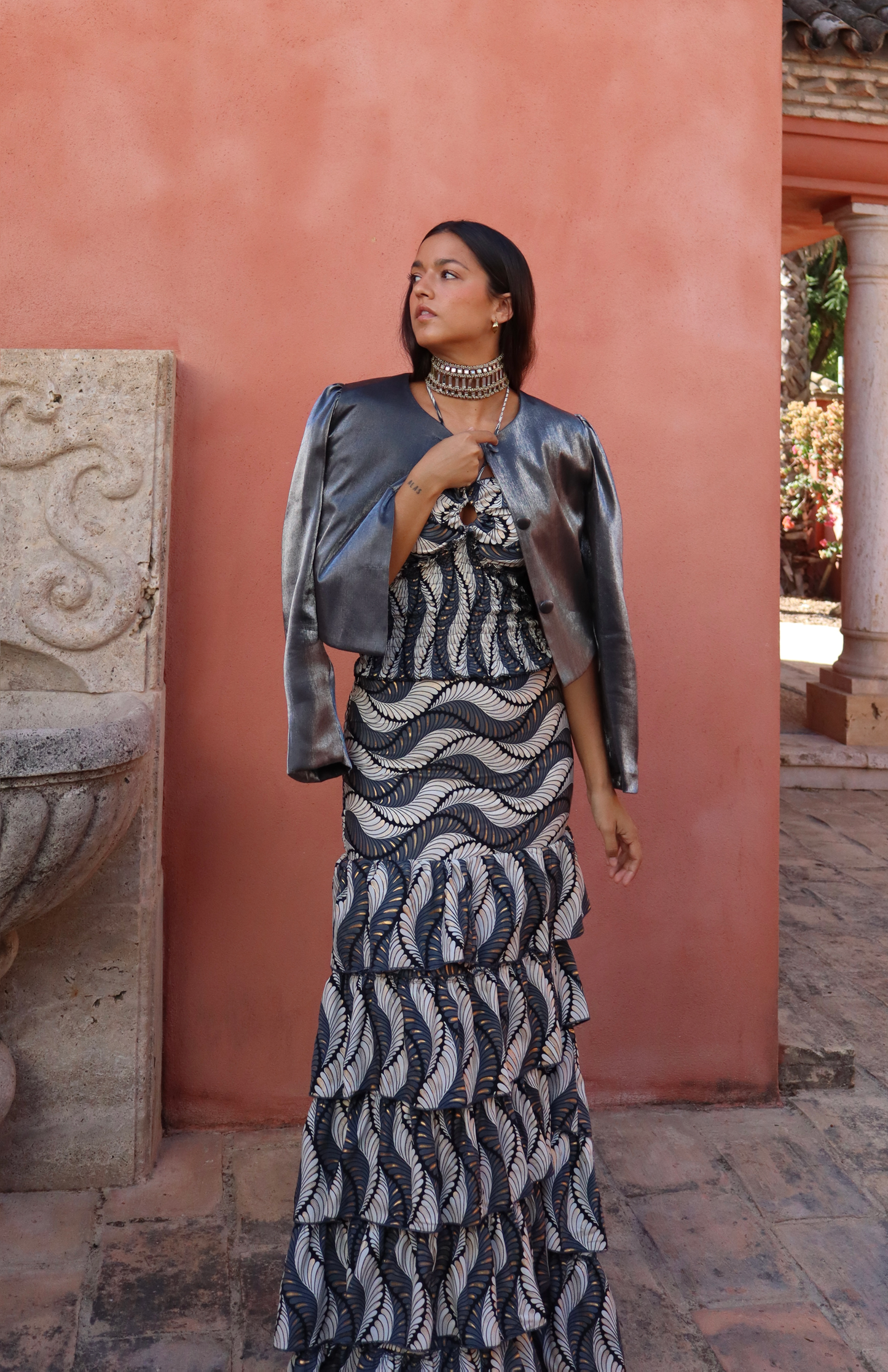 Conjunto Génova hoja gris