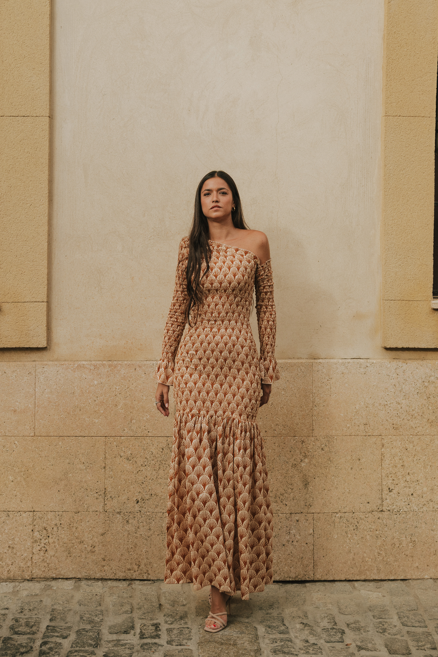 Vestido Catania teja