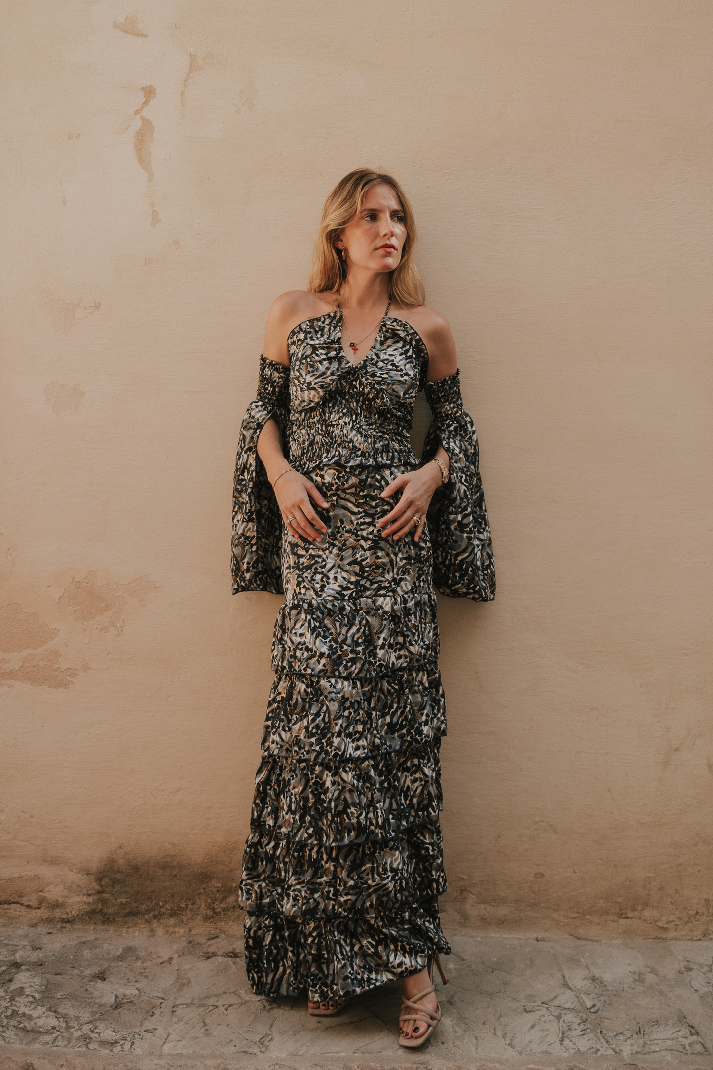 Conjunto Génova print gris