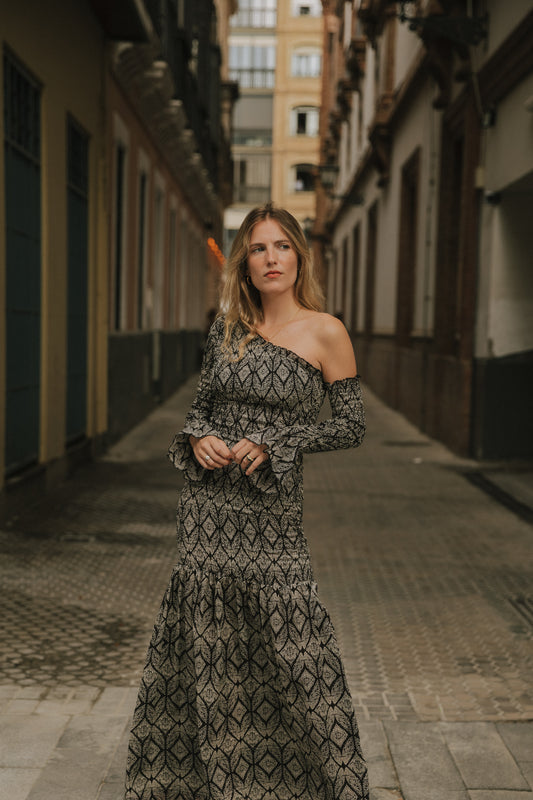 Vestido Catania gris oscuro