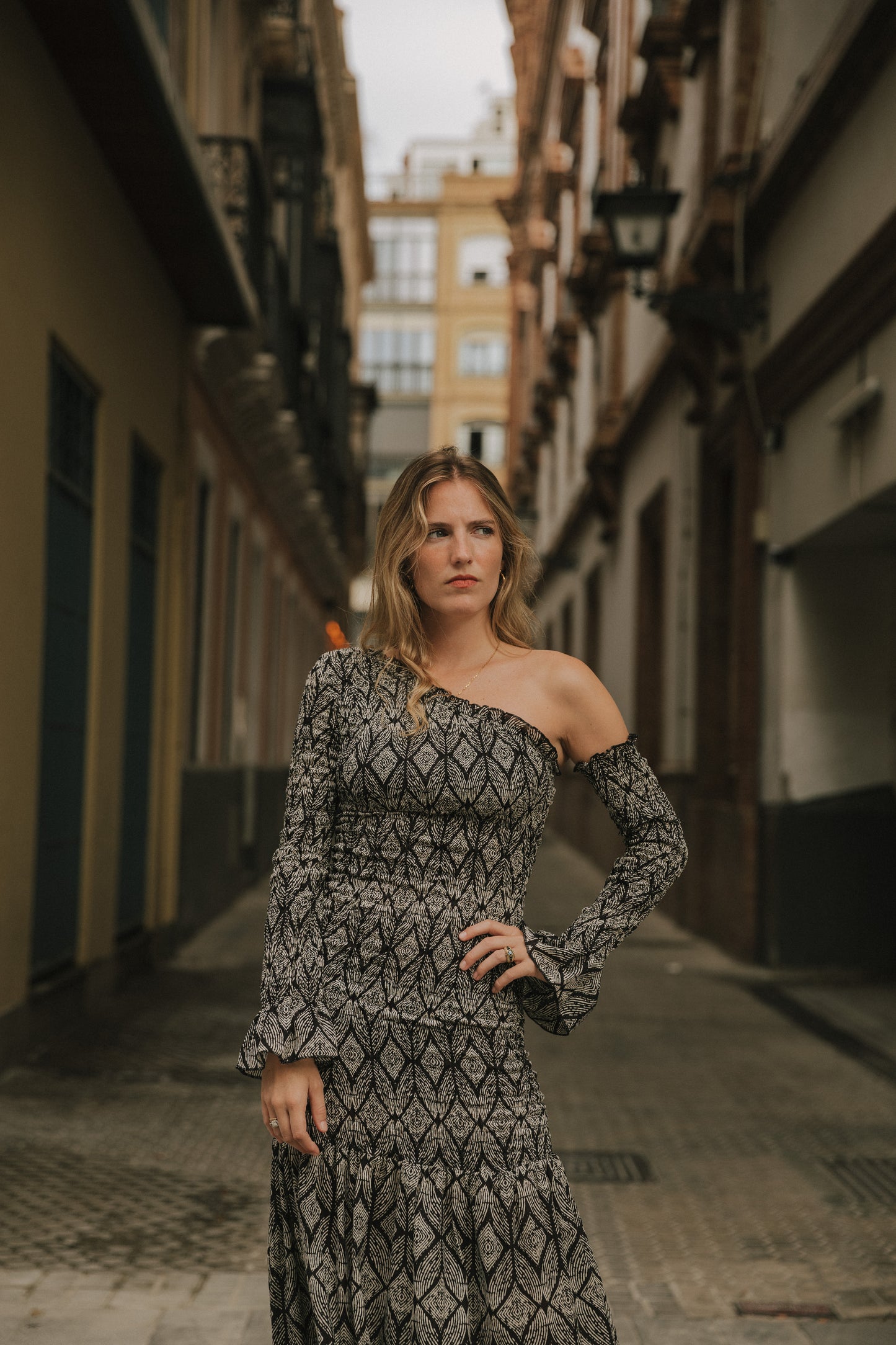 Vestido Catania gris oscuro