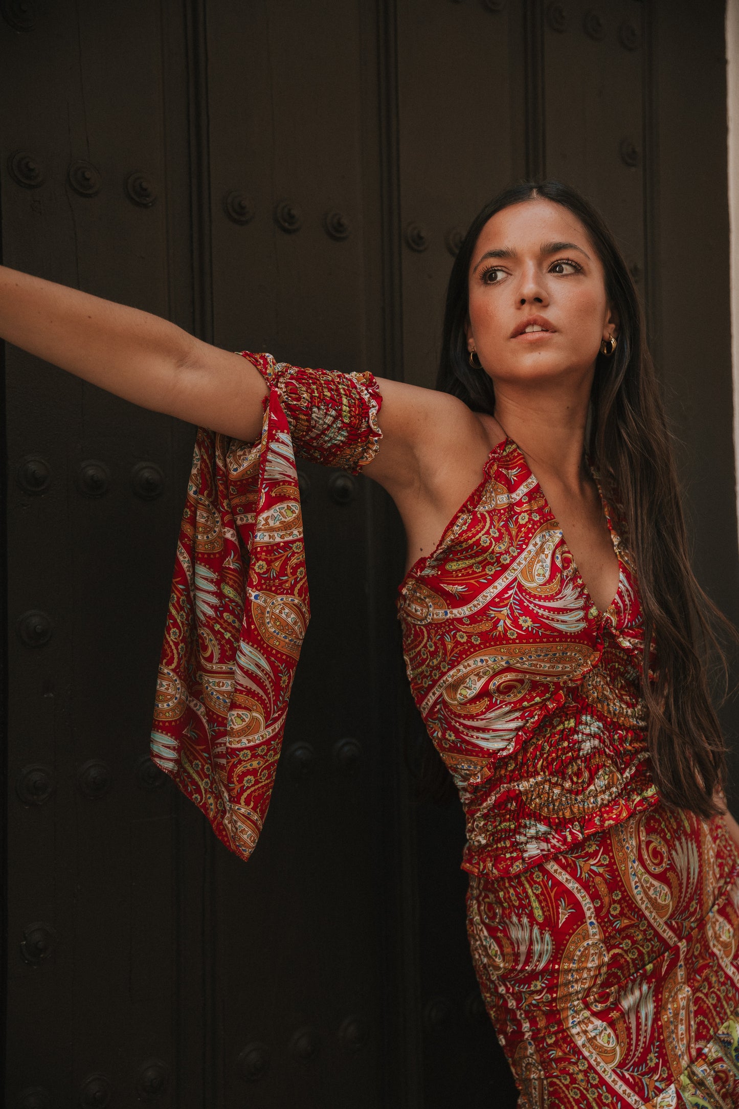 Conjunto Génova cashmere burdeos